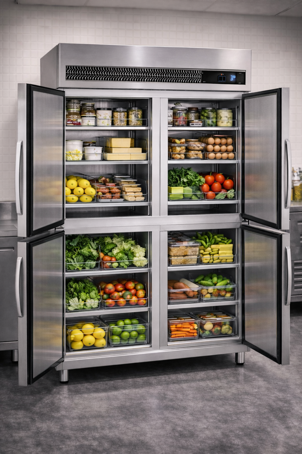 4 kapılı endüstriyel buzdolabı