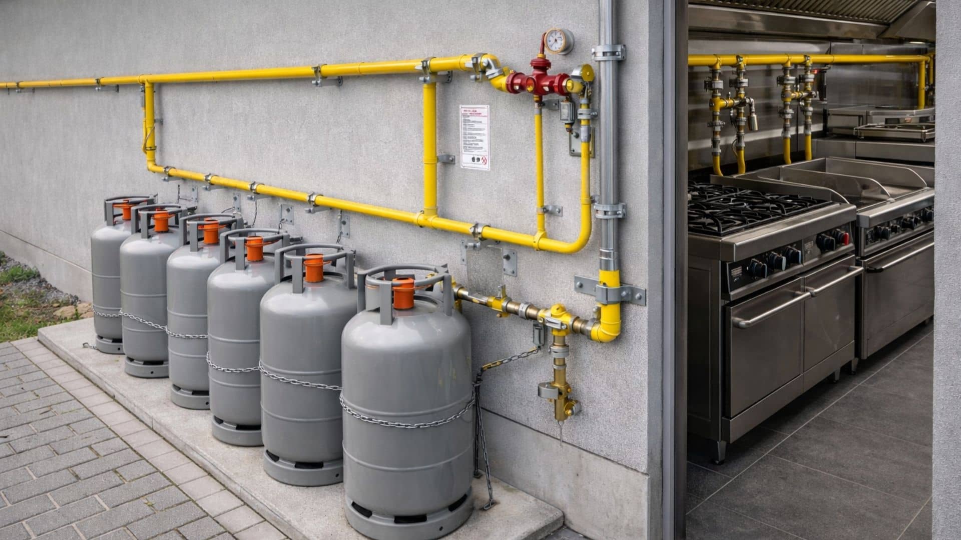 endüstriyel mutfak gaz tesisatı